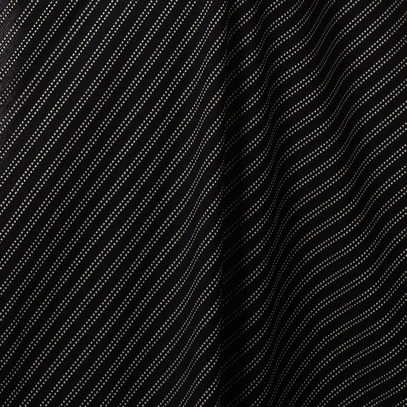 Black - prewashed cotton jacquard weave fabric 01