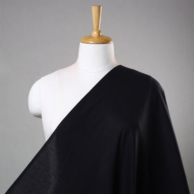 Black Prewashed Cotton Plain Fabric 