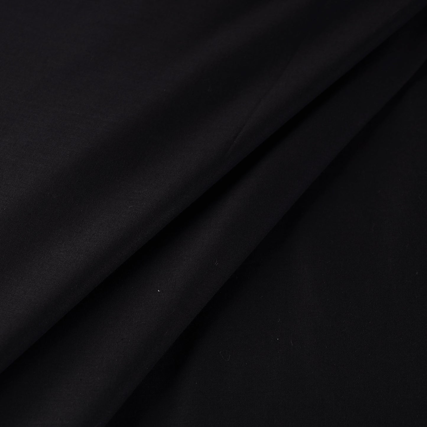 Black Prewashed Cotton Plain Fabric 