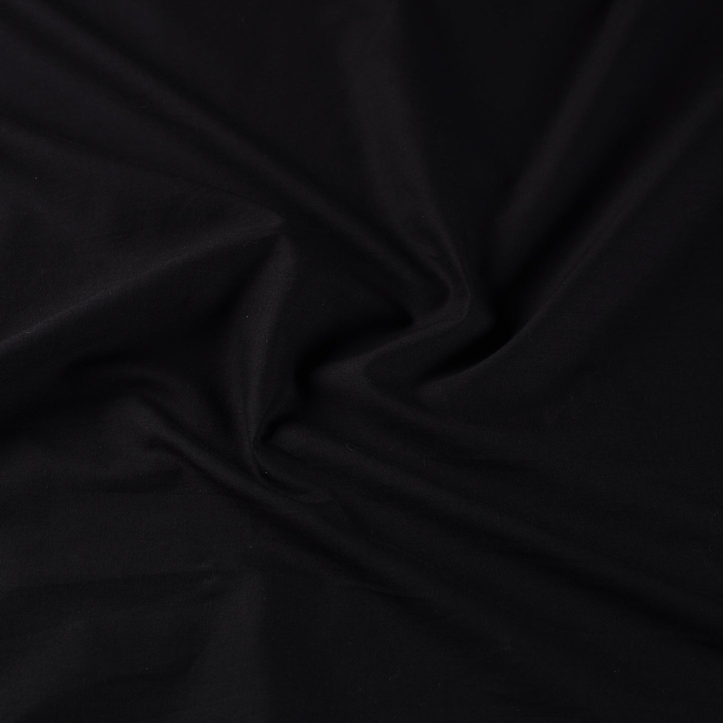 Black Prewashed Cotton Plain Fabric 