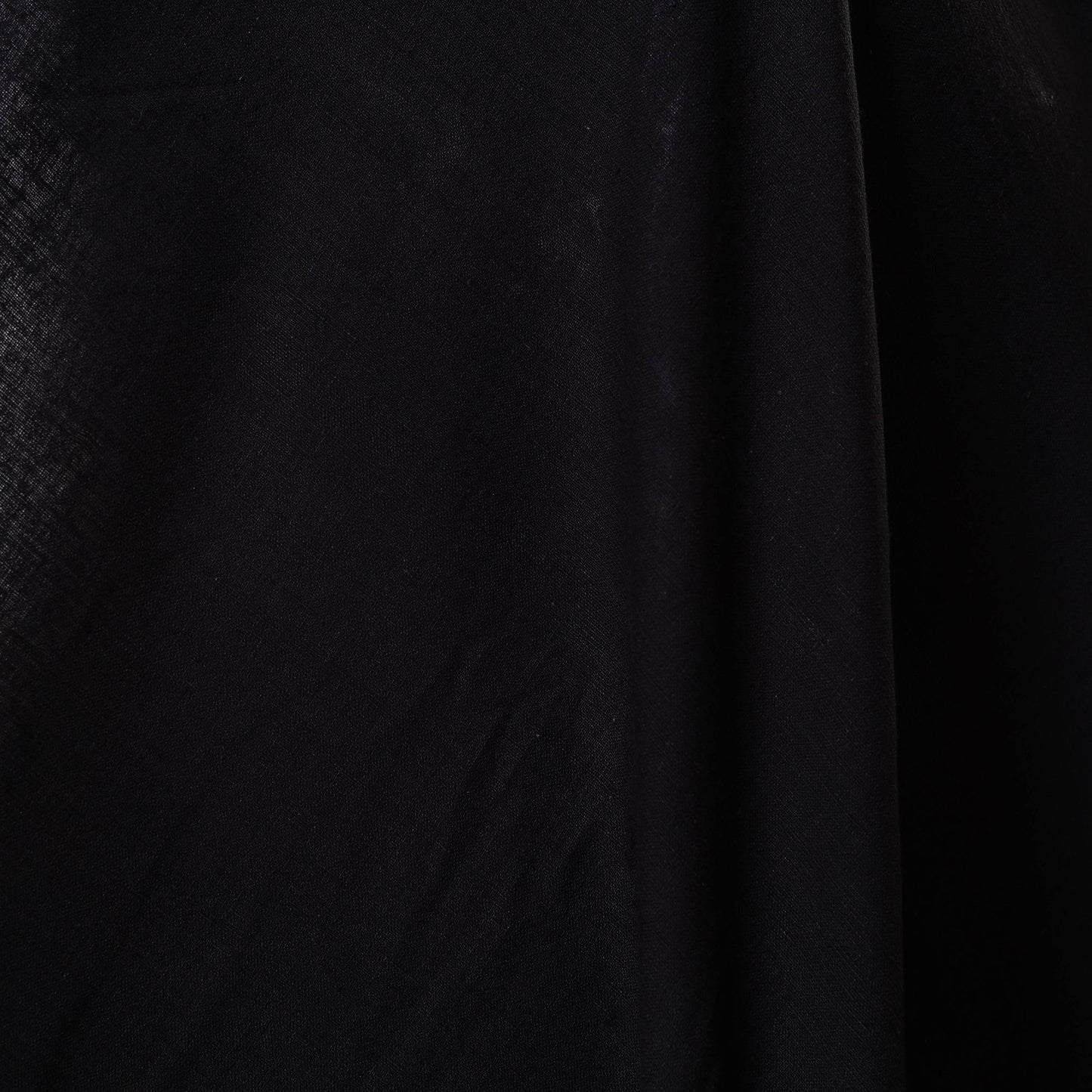Black - prewashed fine cotton handloom fabric 12
