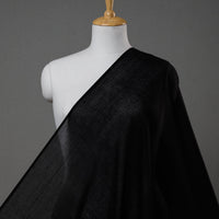 Buy Black Prewashed Plain Mul Cotton Fabric