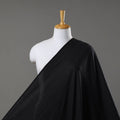 Black Prewashed Running Stitch Cotton Plain Fabric