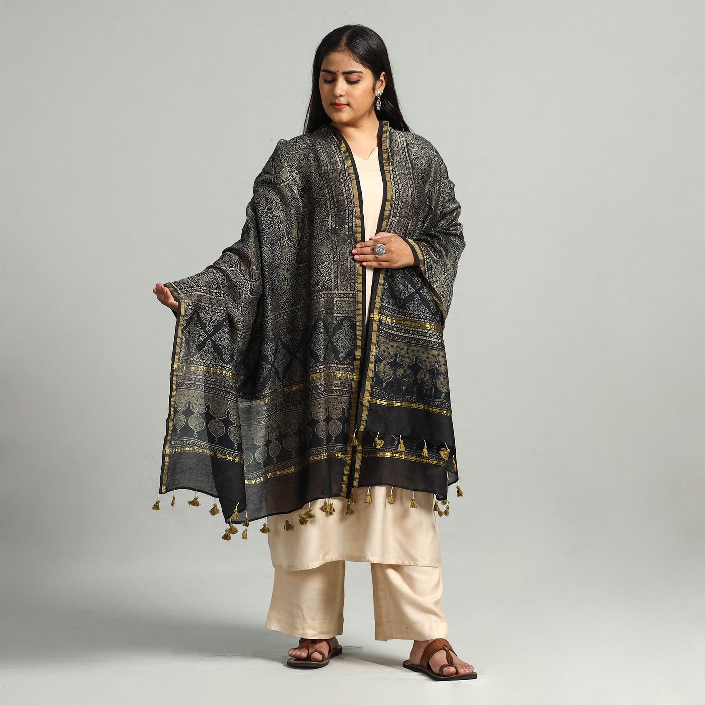 Ajrakh Dupatta