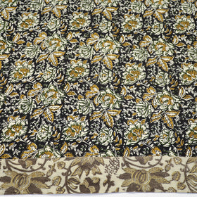 Black - Block Printed Cotton Bagru Blouse Piece 09