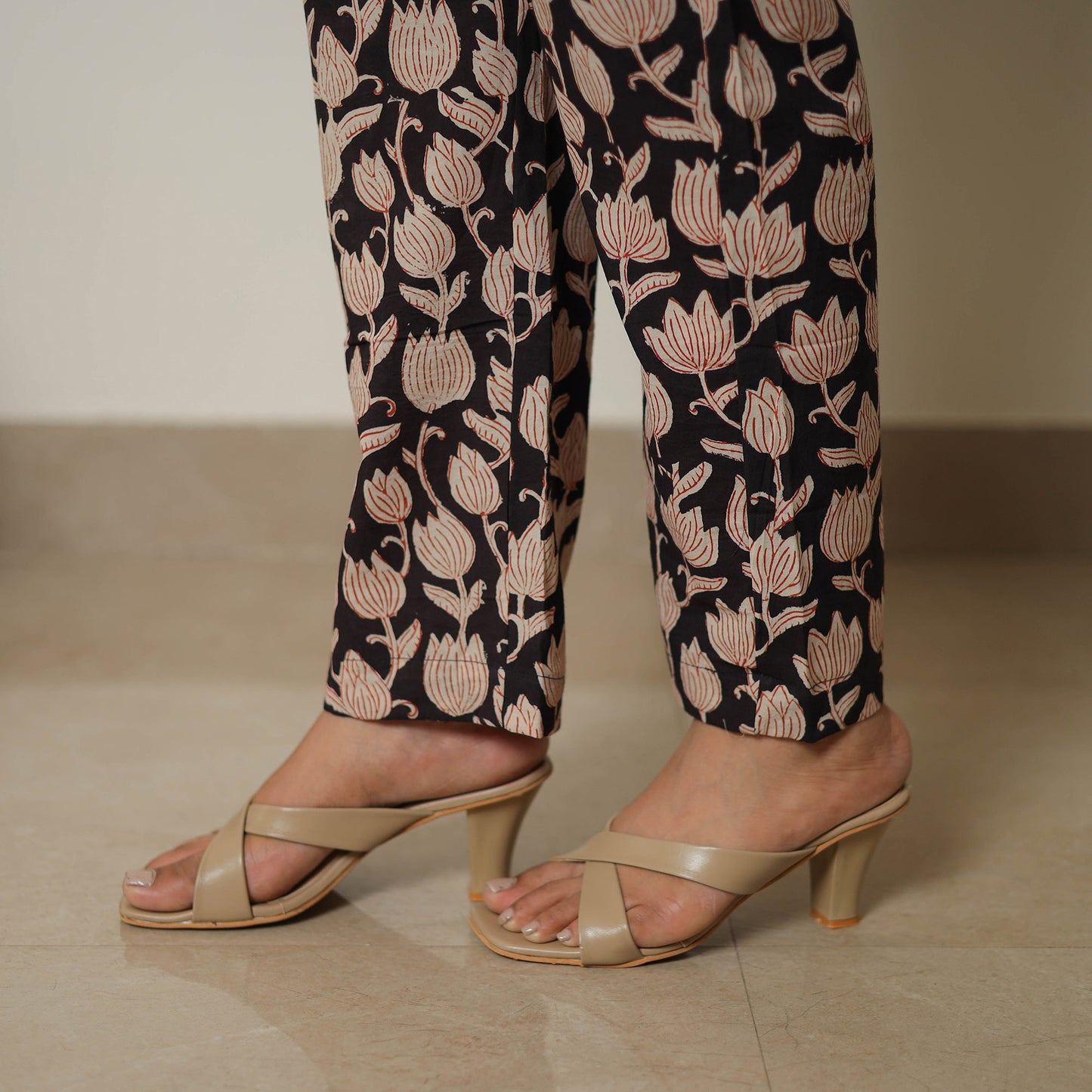  Black Block Print Cotton Bagru Co-Ord Set 