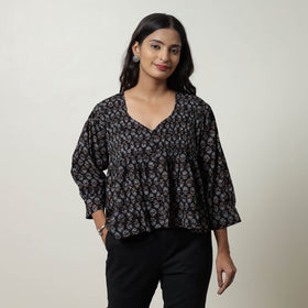Ajrakh Cotton Crop Top | Handcrafted Elegance