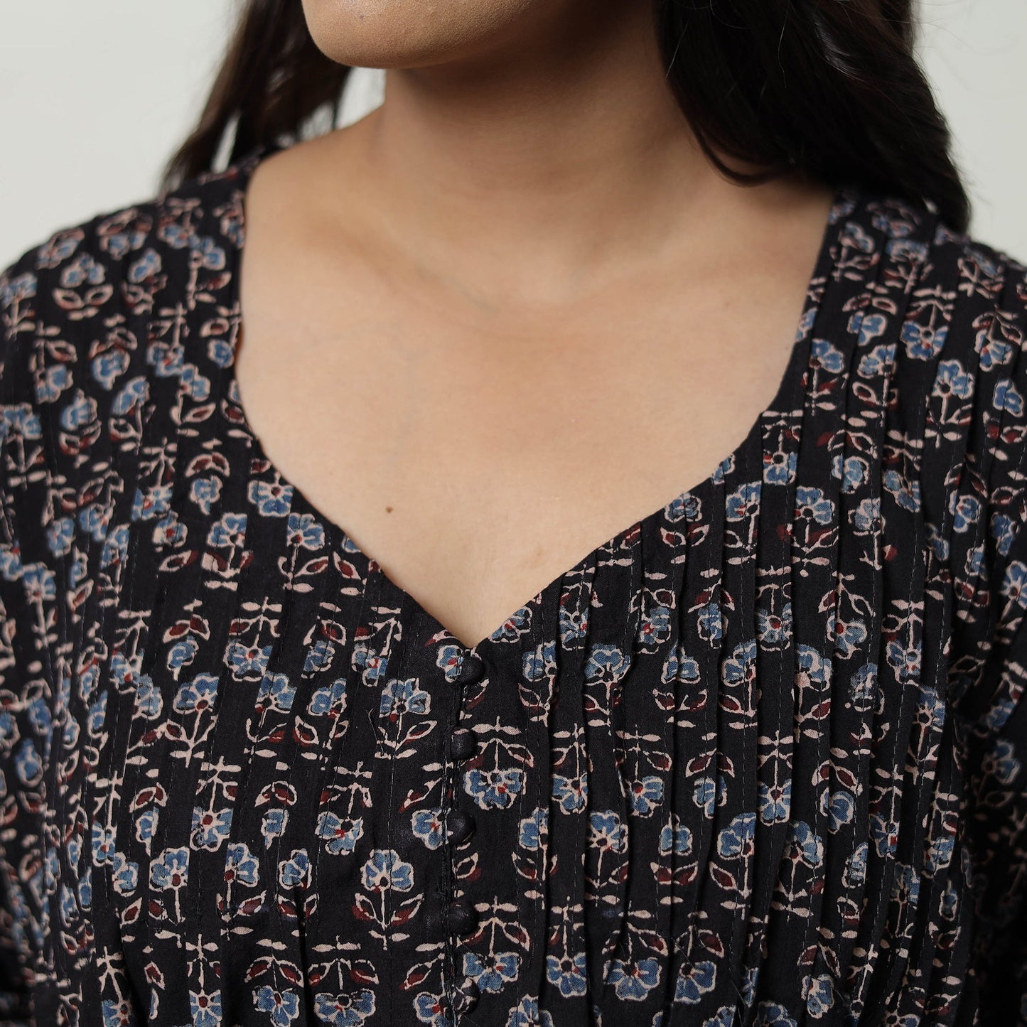 Ajrakh Cotton Crop Top | Handcrafted Elegance