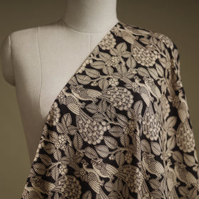 Printed cotton kalamkari fabric 23 - handcrafted