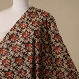 Printed cotton kalamkari fabric 42 - handcrafted