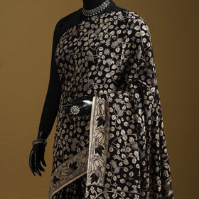 Printed cotton kalamkari saree 09 - handcrafted