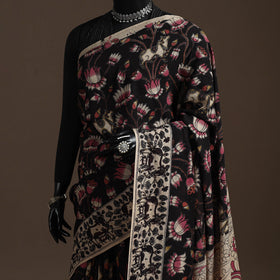 Printed cotton kalamkari saree 11 - handcrafted