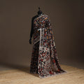 Printed cotton kalamkari saree 17 - handcrafted
