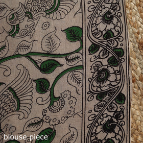 Printed cotton kalamkari saree 21 - handcrafted