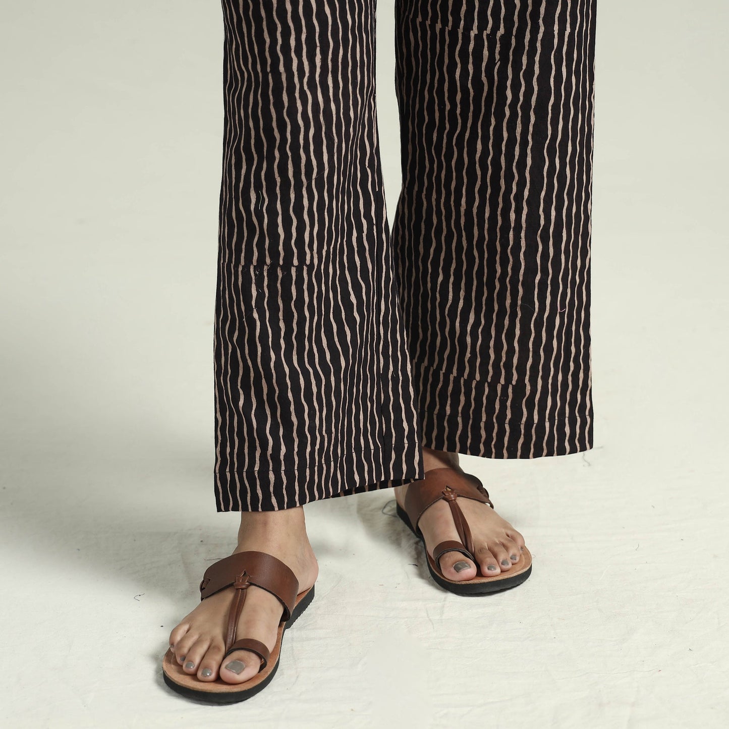  Ajrakh Block Printed Cotton Kurta With Palazzo & Dupatta Set Online at iTokri.com