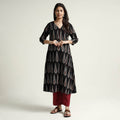  Ajrakh Block Printed Cotton Kurta with Palazzo Set 