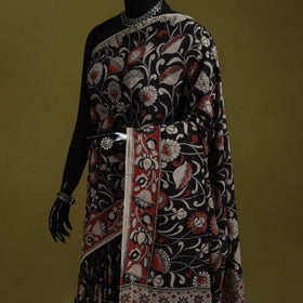 Printed cotton nellore kalamkari saree 15 - handcrafted