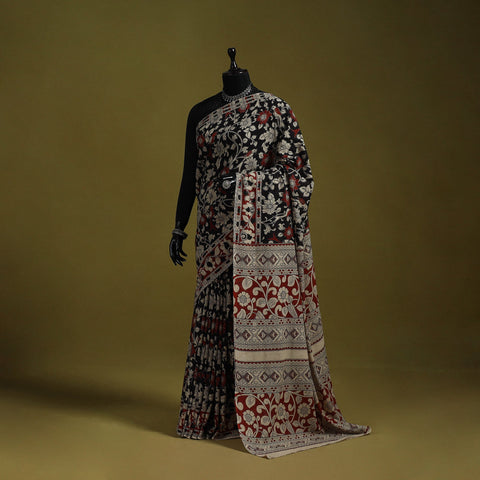 Printed cotton nellore kalamkari saree 29 - handcrafted