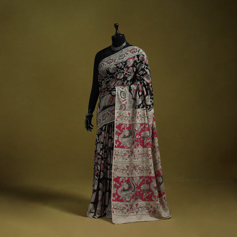 Printed cotton nellore kalamkari saree 32 - handcrafted