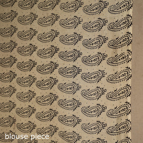 Black - printed cotton nellore kalamkari saree 48