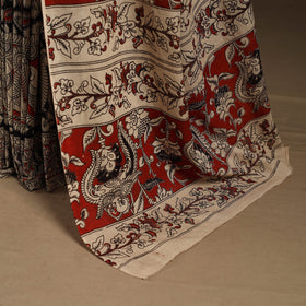 Black - printed cotton nellore kalamkari saree 59