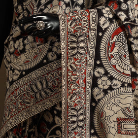 Black - printed cotton nellore kalamkari saree 59