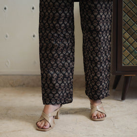 Black - printed cotton co-ord set 05 - handcrafted
