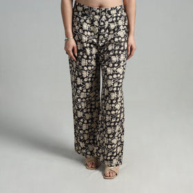 Buy Block Printed Cotton Pedana Kalamkari Palazzo