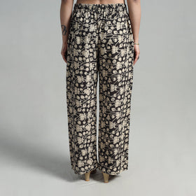 Buy Block Printed Cotton Pedana Kalamkari Palazzo