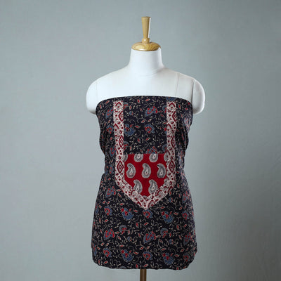  Block Print Cotton Ajrakh Kurta Material 