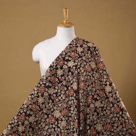 Black Printed Kalamkari Cotton Fabric