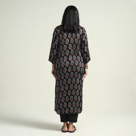  Ajrakh Block Printed Modal Silk Kurta with Palazzo Set 