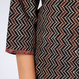  iTokri Casuals - Ajrakh Block Print Cotton Long Kurta 