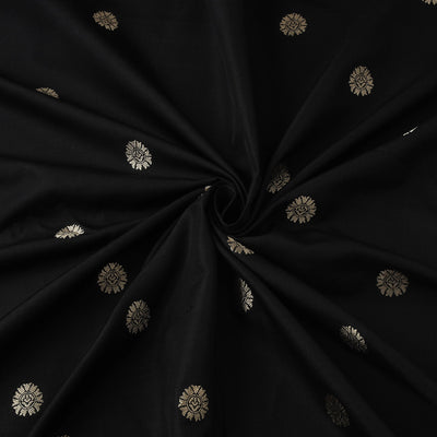 Pure handwoven silk cotton brocade banarasi fabric 01