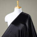 Black - pure mashru silk plain fabric (width - 46 in) 06