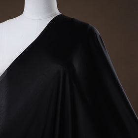 Black - pure mashru silk plain fabric (width - 46 in) 12
