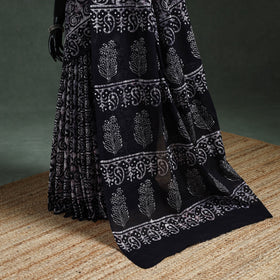 Pure mul cotton hand block batik print saree 41