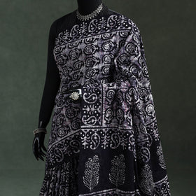 Pure mul cotton hand block batik print saree 41