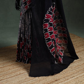 Pure mul cotton hand block batik print saree 93
