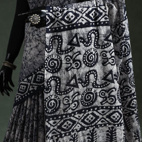 Pure mul cotton hand block batik print saree 95