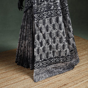 Pure mul cotton hand block batik print saree 95