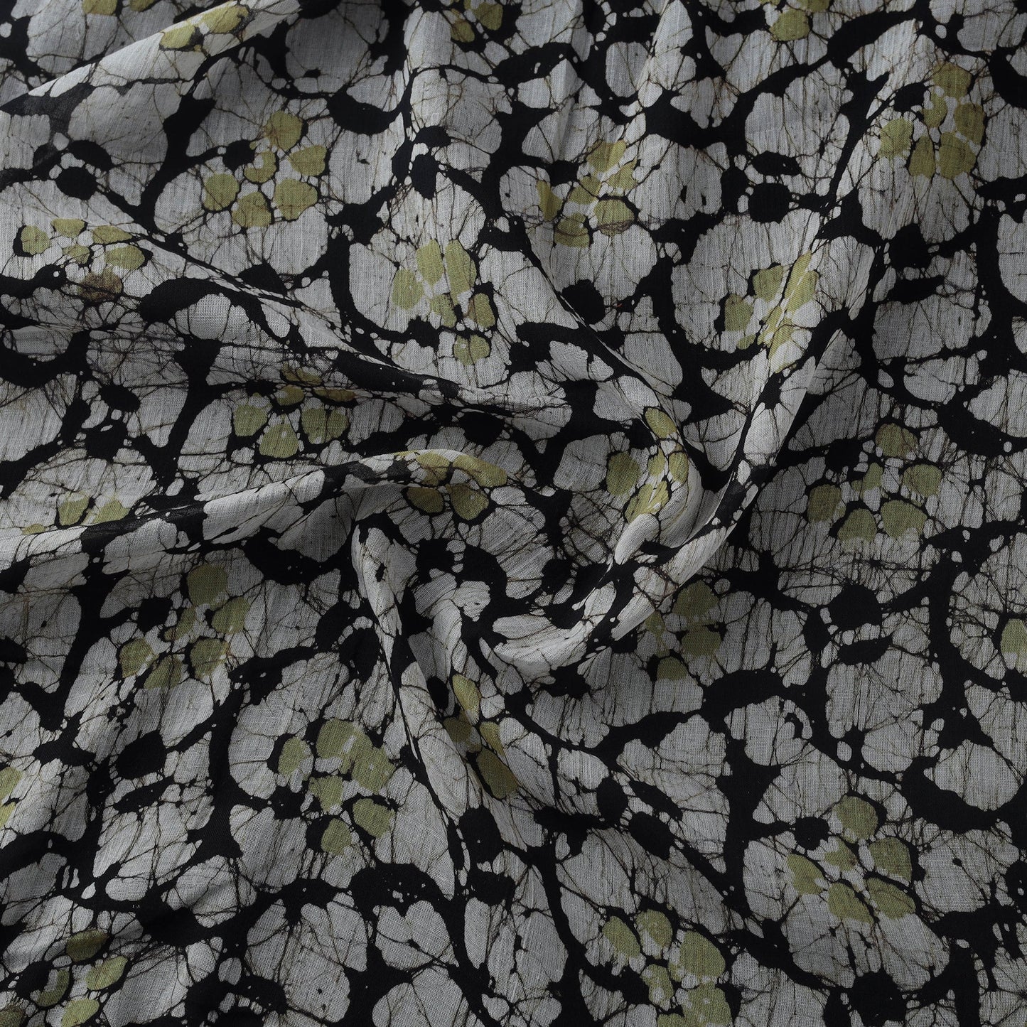 Pure mul cotton kutch hand batik fabric 05 - handcrafted