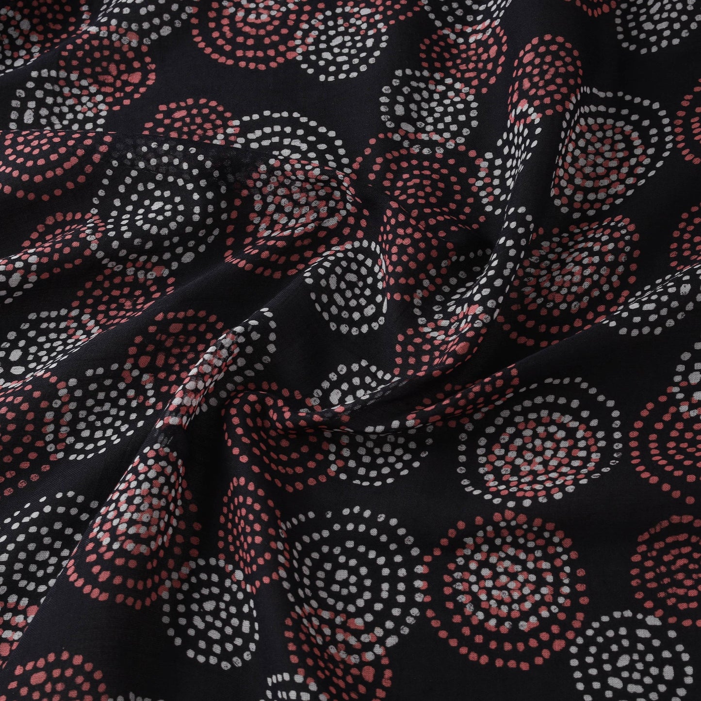 Pure mul cotton kutch hand block batik print fabric 05