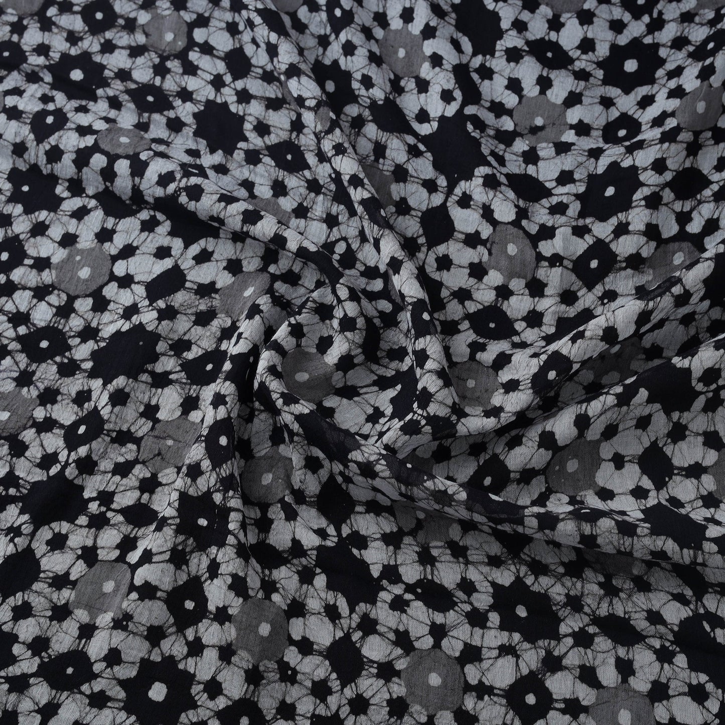 Pure mul cotton kutch hand batik fabric 10 - handcrafted
