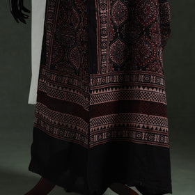 Black - pure mul cotton kutch hand block print natural dyed
