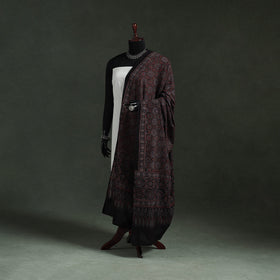 Black - pure mul cotton kutch hand block print natural dyed