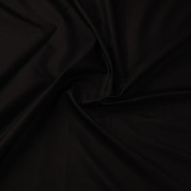 Black - pure silk plain fabric 05 - handcrafted