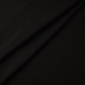 Black - pure silk plain fabric 05 - handcrafted