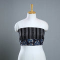 Black - Rangoli Cotton Sambalpuri Ikat Blouse Material 05