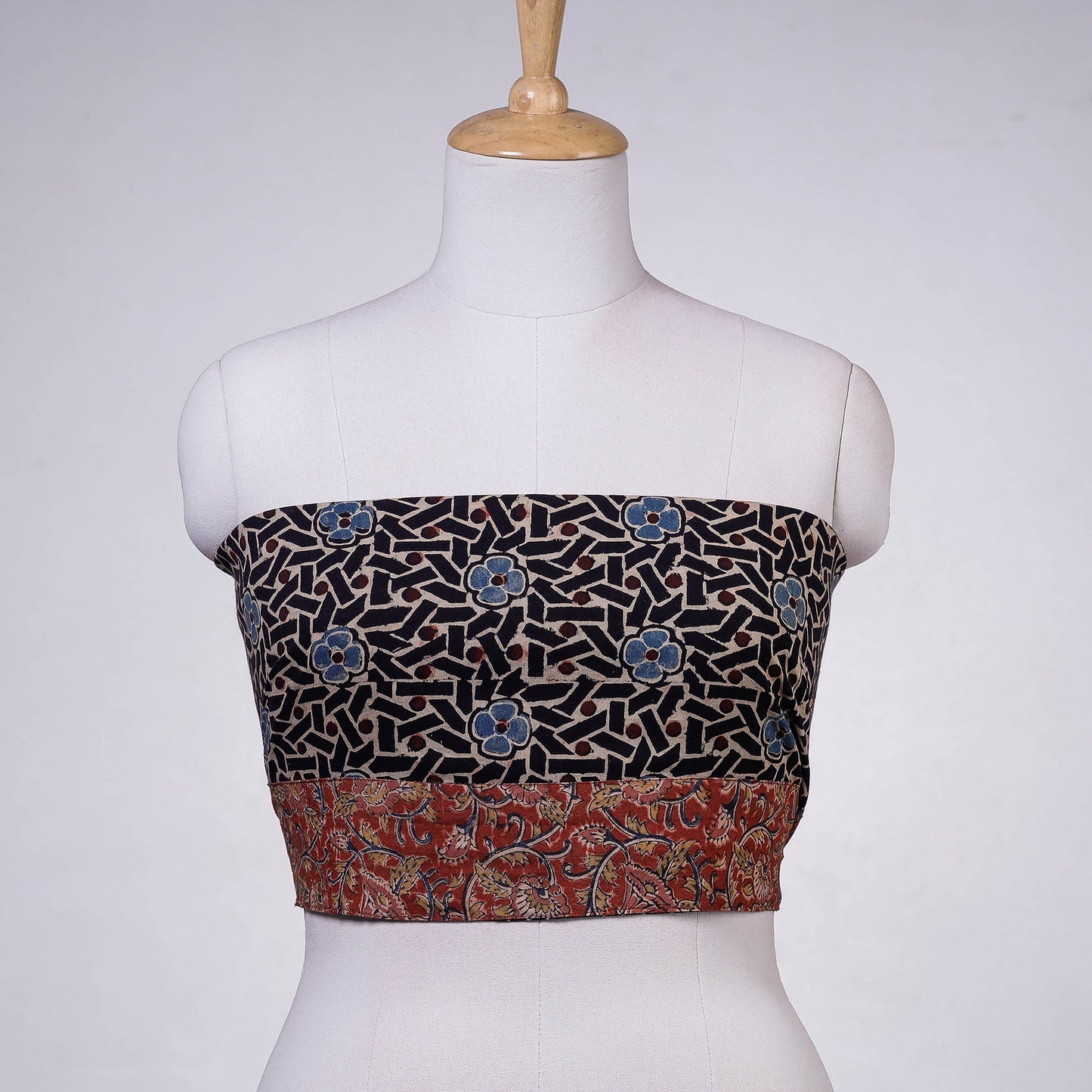 Buy Rangoli Ajrakh Block Printing Cotton Blouse Material 